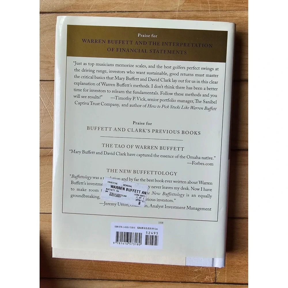 Warren Buffett and the Interpretation of Financial Statements Hardcover Book